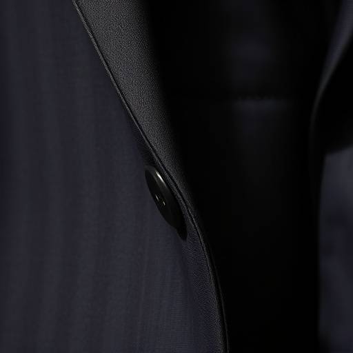 Close-up detail of a suit jacket showing fine stitching, quality fabric texture, and a luxurious lining.