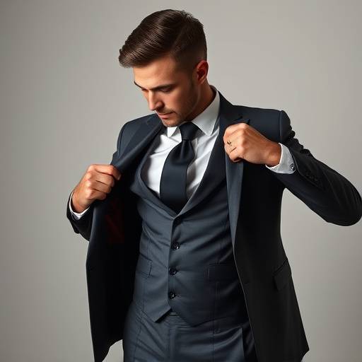 Mr. Thomas Abernathy showcasing the perfect drape of his tailored suit