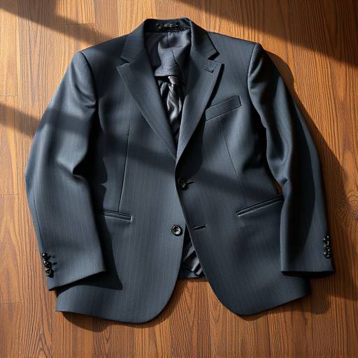 Selection of high-quality suit fabrics laid out on a table